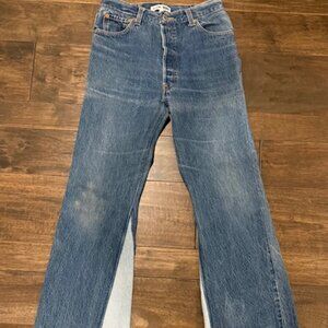 Levi's Re/Done Two-Tone Jeans, Womens Size 26